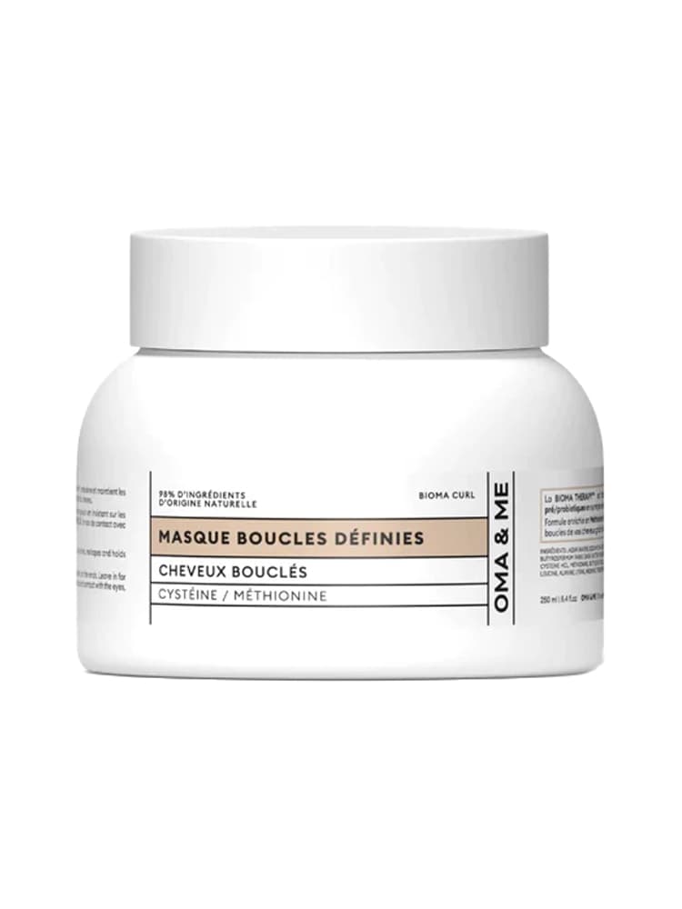 OMA & ME Masque Boucles Définies Cheveux Ondulés à Bouclés 250 ml
