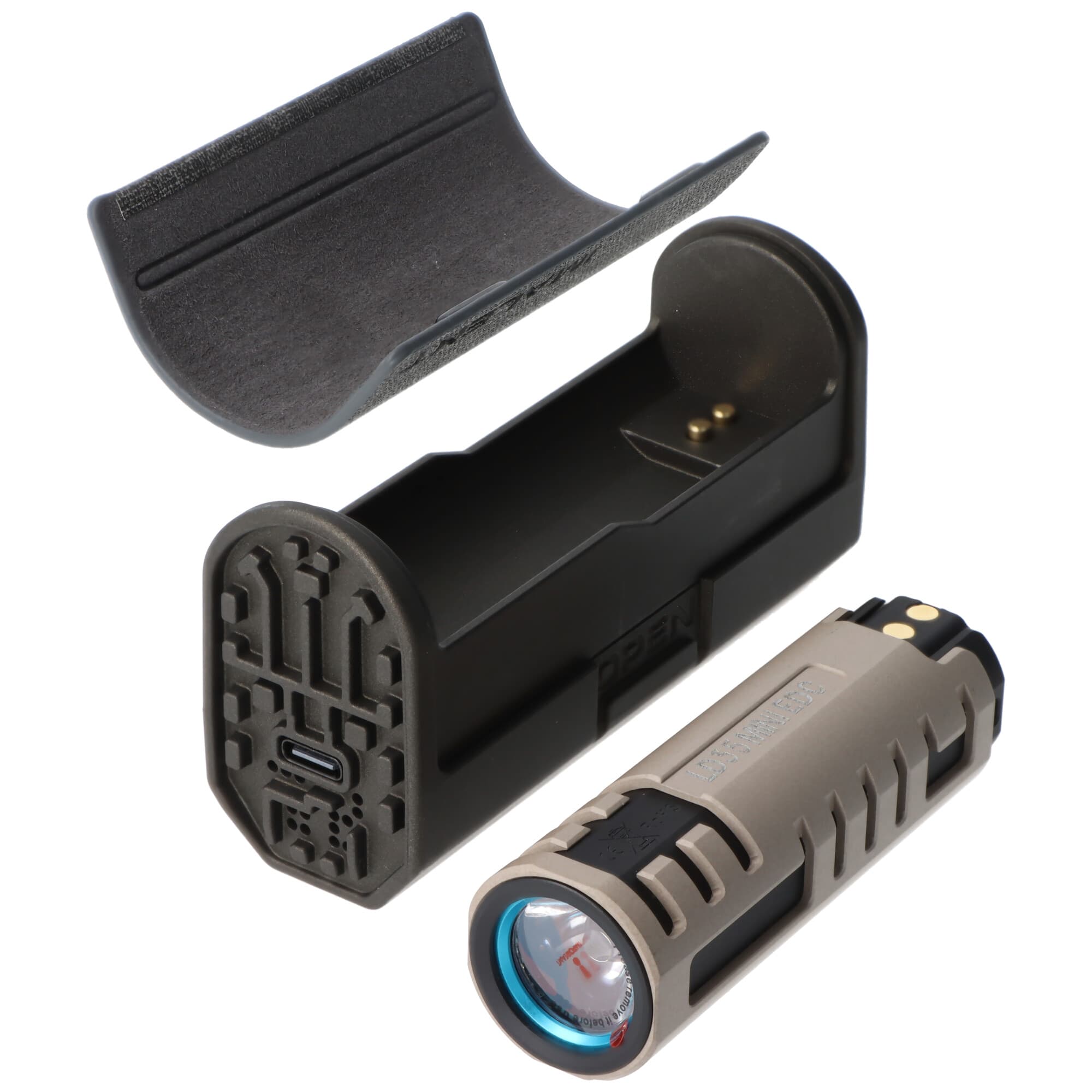 Lampe de poche LED Imalent LD35, édition premium avec boîtier de chargement, jusqu'à 1200 lumens, gris