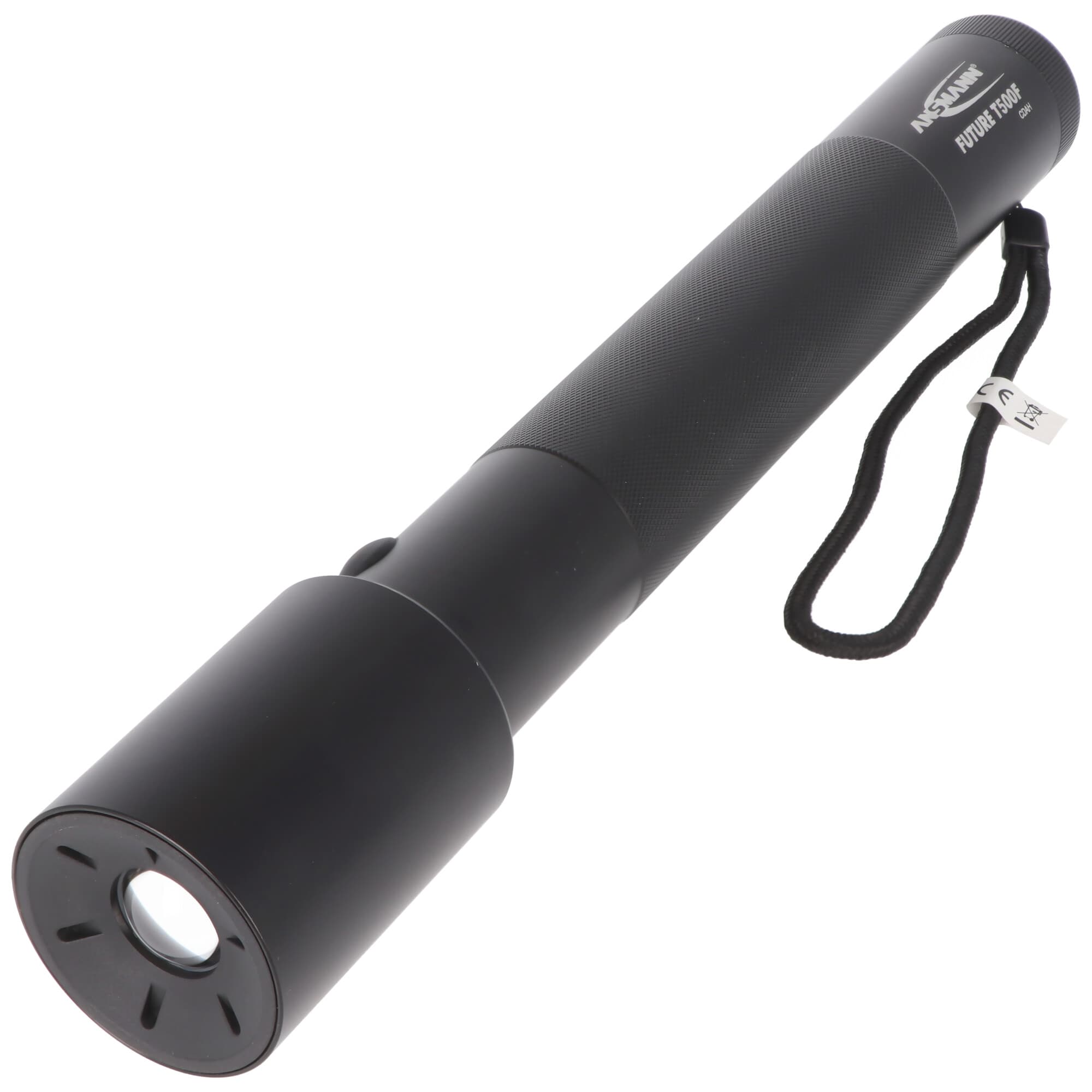 Lampe de poche LED professionnelle Ansmann Future T500F avec mise au point optique comprenant 3 piles Mono D LR20